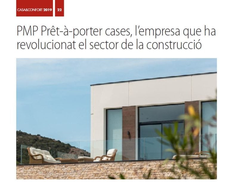 La revista Casa & Confort destaca la innovación de PMP Prêt-à-porter casas
