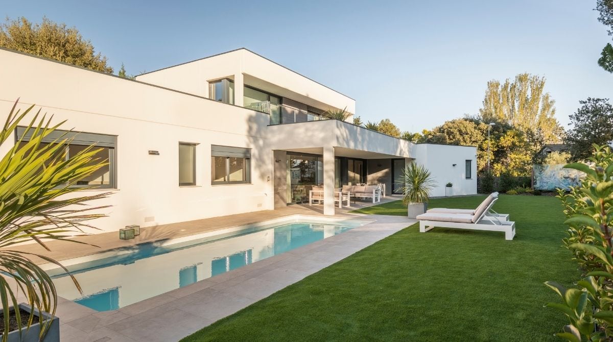 Exterior Casa Arte jardín